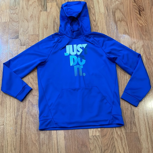 Nike Other - Nike Dri-Fit Blue Hoodie Sweatshirt Size Large